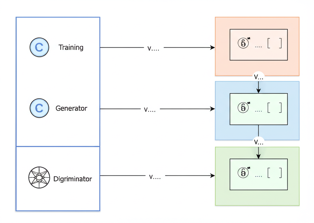 Diagram cara kerja Generative Adversarial Networks